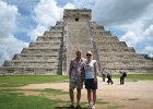 Posing in front of the Temple of Kukulkan (El Castillo) : Cancun Sept 2012